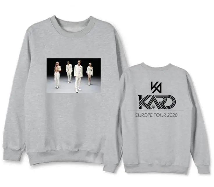 Толстовки Kard k.a.r.d europe tour флисовые/тонкие толстовки унисекс с круглым вырезом и