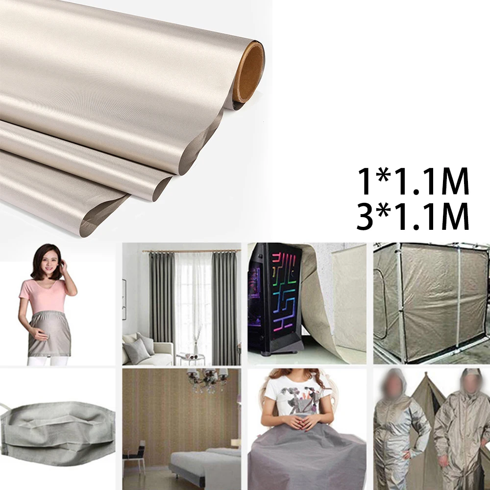 

Grounding Earthing EMF RF RFID Shielding Fabric Material Protective Clothing Anti-theft Anti-radiation Textile Cloth