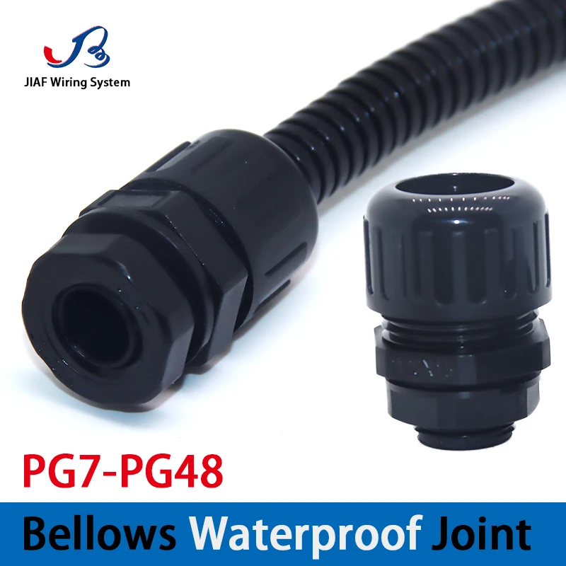 

10Pcs Waterproof Bellows Joint M12 Quick Hose Connector Snake Skin Pipe Joint Corrugated Conduit Connector AD10/15.8/21.2/25/13