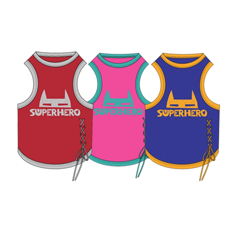 Футболка для кошек одежда щенков собак Летний жилет милая больших и мультяшная