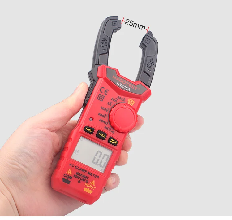 Habotest HT200A мини-цифровой клещи-клещи мультиметр