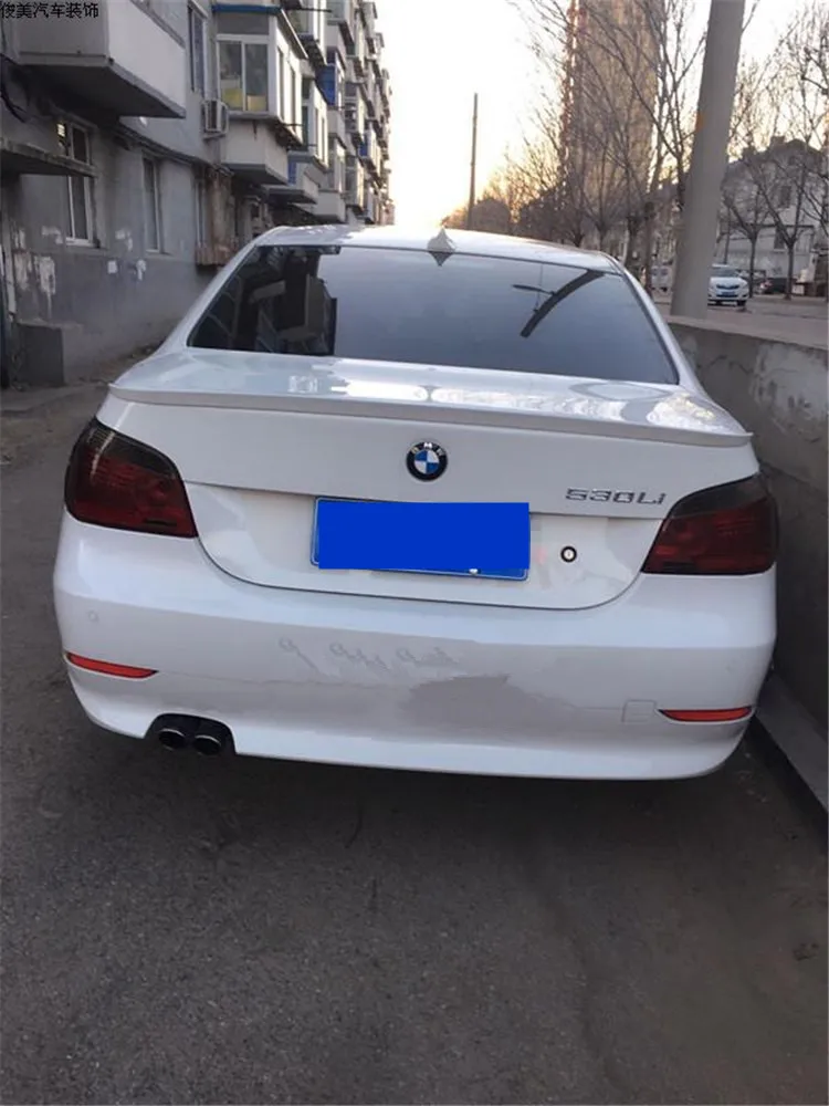 Для BMW E60 спойлер Высокое качество ABS углеродного волокна заднего крыла Спойлер