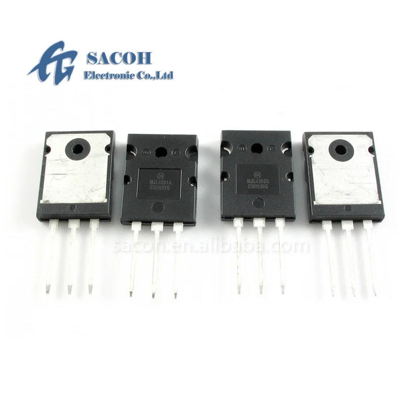 5Pairs MJL4302A or MJL4302 + MJL4281A or MJL4281 TO-3PL 15A 350V 230W NPN PNP Silicon Power Transistor
