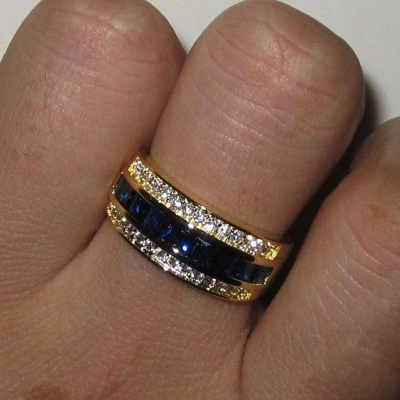 Сверкающее женское кольцо Подарок на годовщину Свадебные обручальные украшения