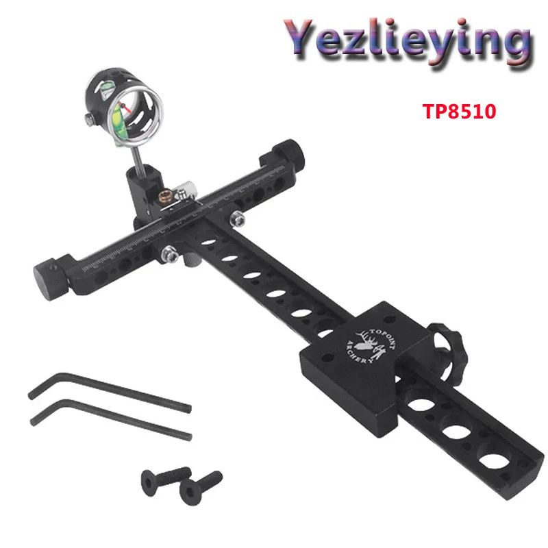 Hunting Bow Accessories 1 Pin Bow Sight Micro Adjust Long Pole for Hunting and Archery Compound Bow