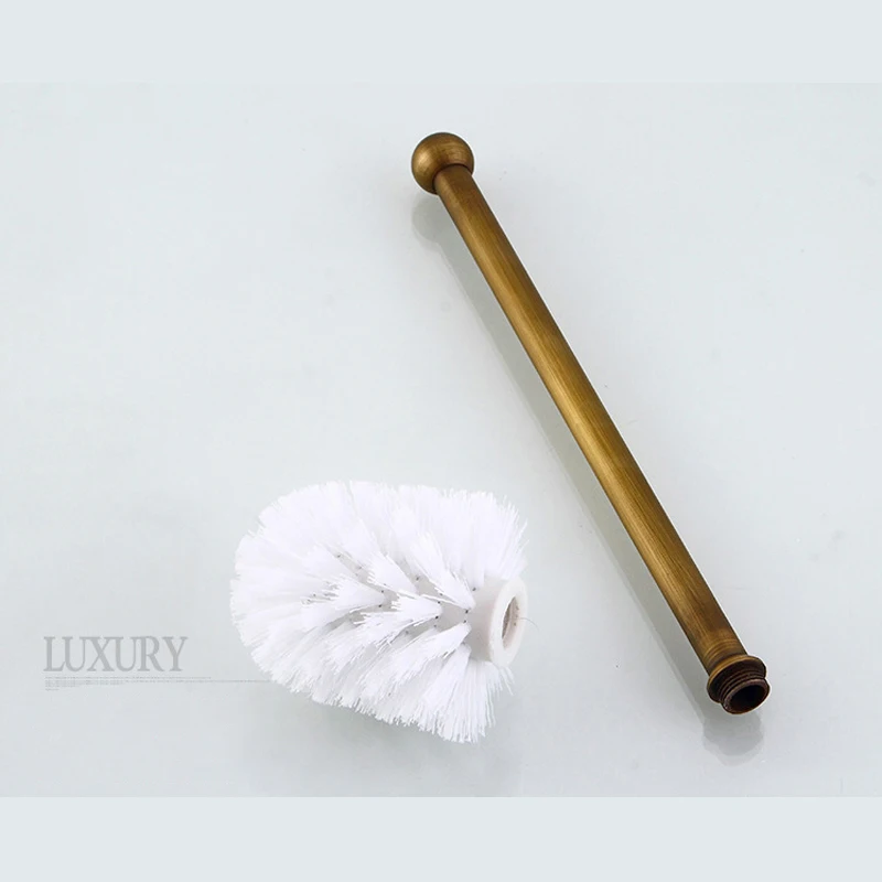 Набор кистей для ванной и туалета настенное крепление Винтажный Золотой