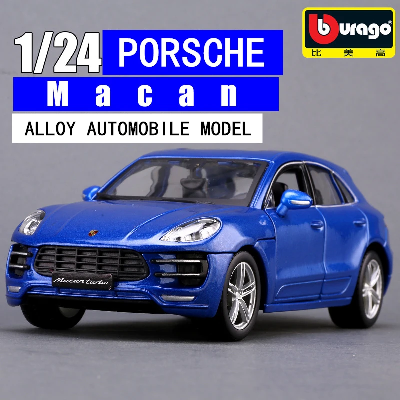 Porsche MACAN Bburago 1:24 Porsche BOXSTER моделирование сплава Модель автомобиля ремесла украшения Коллекция игрушек инструменты подарок - Цвет: Porsche MACAN