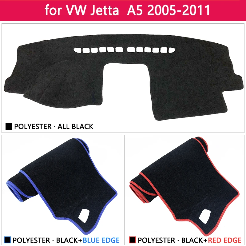 Для VW Jetta 5 A5 MK5 2005 2006 2007 2008 2009 2010 2011 1K Противоскользящий коврик приборной панели крышки Панель dashmat аксессуары для Volkswagen