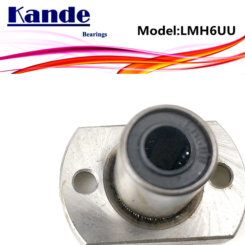 LMH6 UU 1 шт./лот LMH6UU круглый фланец линейный шарикоподшипник 6 мм для 3D принтера SMH6UU