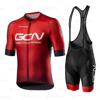 men summer red gcn cycling jersey set short sleeve bicycling jersey shorts mtb bicycle clothing ropa ciclismo maillot bike wear