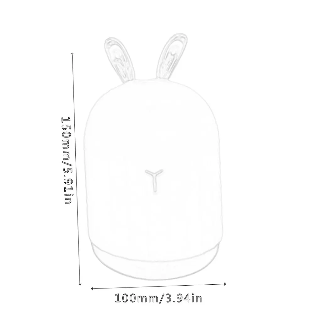 

Desktop Colorful Night Light Xiaomeng Mini Humidifier Powder Rabbit Creative Usb Humidifier Elk Rabbit Desktop Night Light