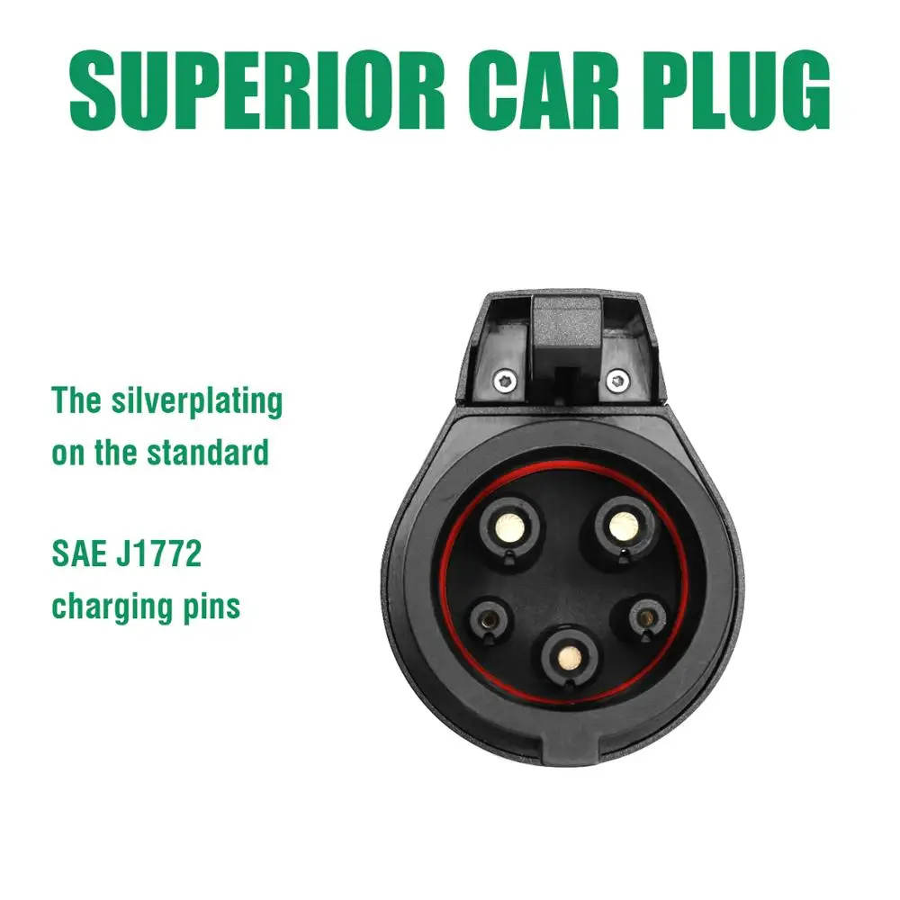 Автомобильное зарядное устройство EV зарядный Удлинительный кабель 32A тип 1 SAE J1772