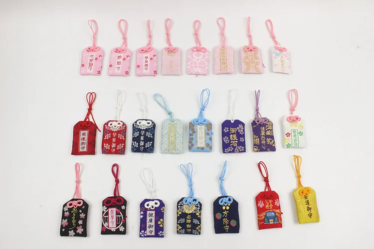 

Omamori Pray Fortune Beauty Health Safe Amulet Transparent Wealth Key Chains Bag Pendant Amulet Present Jewelry Llaveros Car