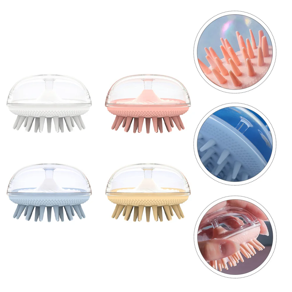 

4pcs Hair Scalp Cleaning Massager Brushes Bath Head Scalp Brushes