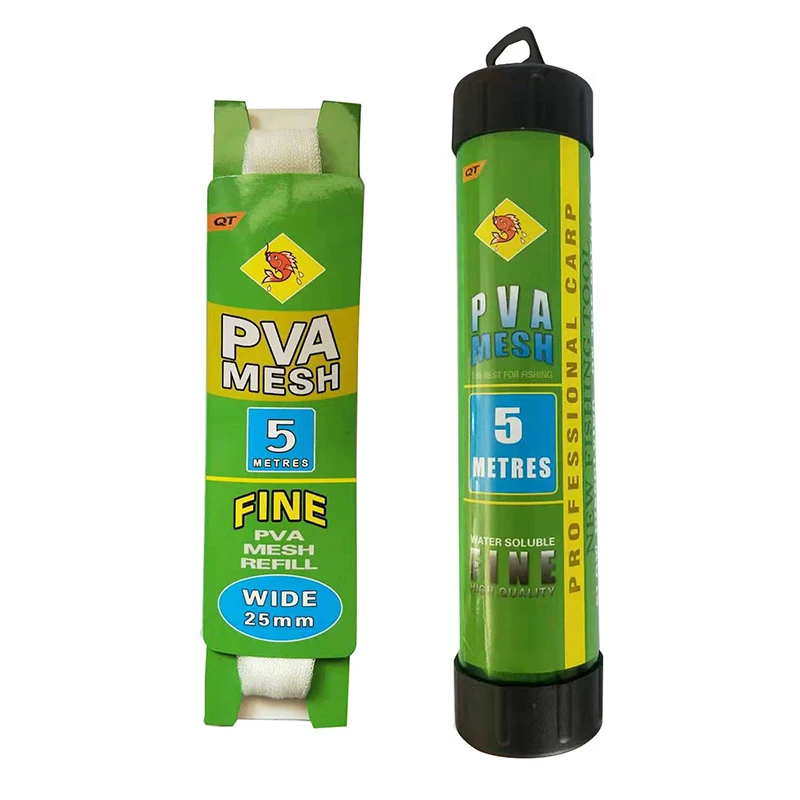 Sfit 1PCS 5M Water Dissolving PVA Narrow Mesh Tube Net Carp Fishing Feeder Lures Refill Plunger Bar Tackle | Спорт и развлечения