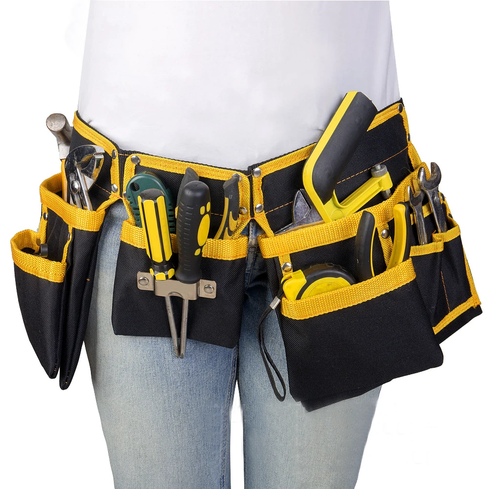 

Oxford Fabric Organizer Waist Pouch Multi Pockets Thicken Wear Resistant Tool Bag Practical Storage Multifunction Electrician