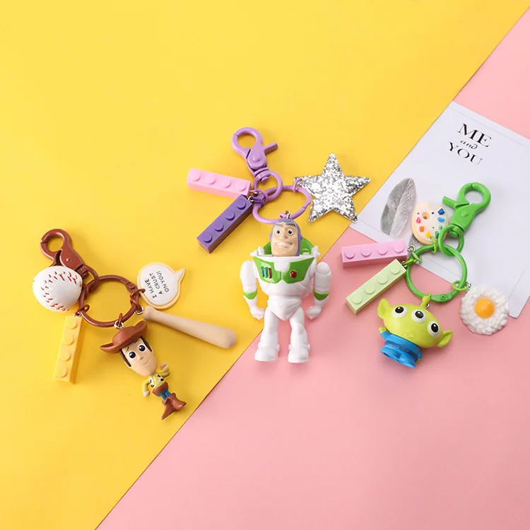 Брелок для ключей с героями мультфильмов История игрушек 4 Вуди Базз Лайтер чужой