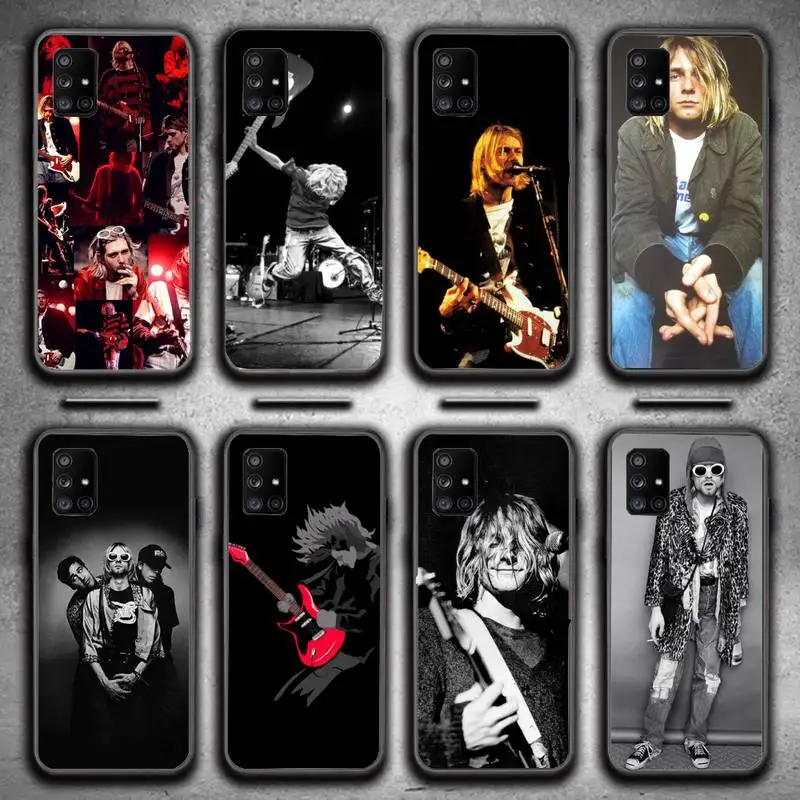 

Kurt Cobain Phone Case for Samsung A6 A6S A530 A720 2018 A750 A8 A9 A10 A20 A30 A40 A50 A70 A10S A20S A51 A52 Plus 5G cover