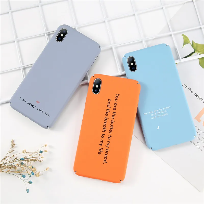 Чехол для телефона KJOEW iPhone 6 6s 7 8 Plus X XR XS Max модный простой с буквенным принтом