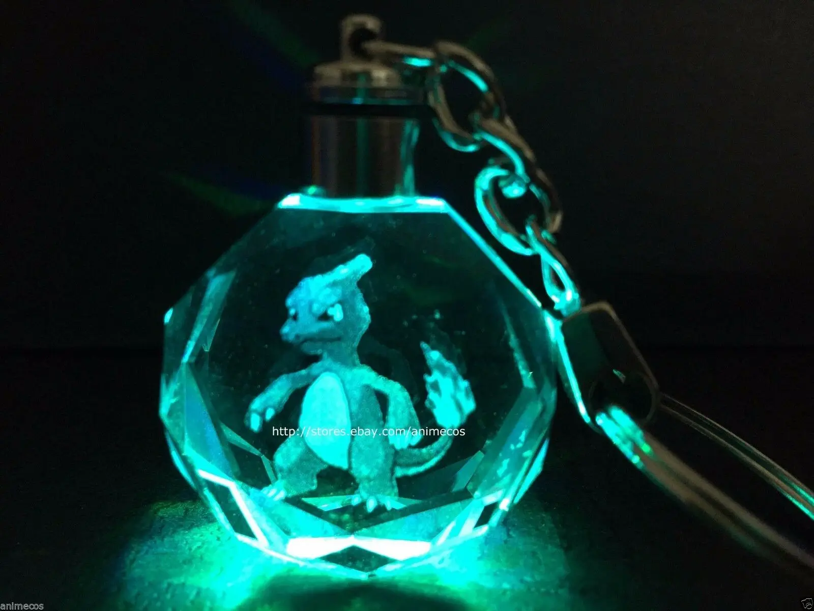 Аниме покемон косплей XY Charizard карманный монстр брелок со светодиодной лампой