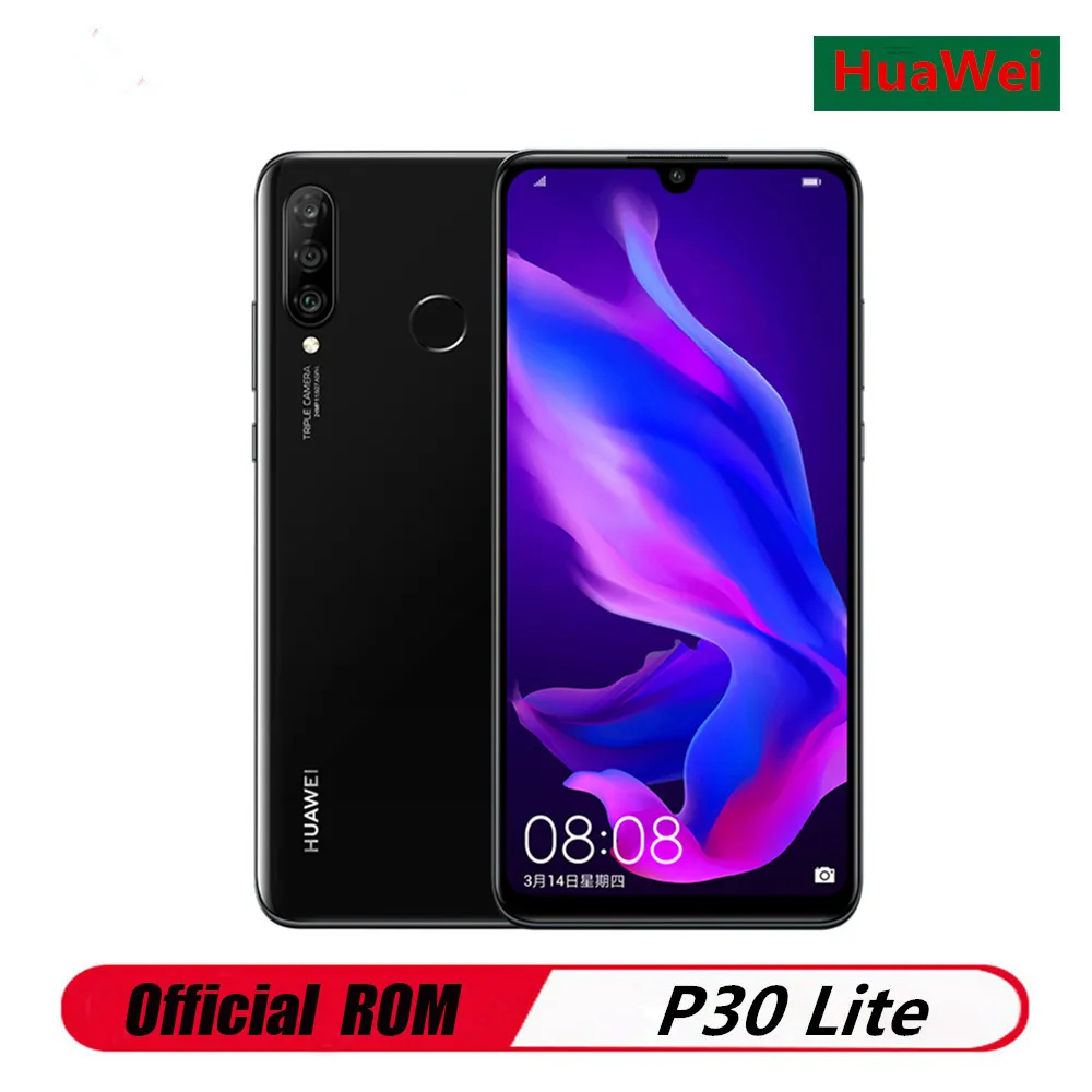 Смартфон HuaWei P30 Lite 4G LTE мобильный телефон Kirin 710 на базе Android 9 0 экран 6 15 дюйма 2312x1080 4