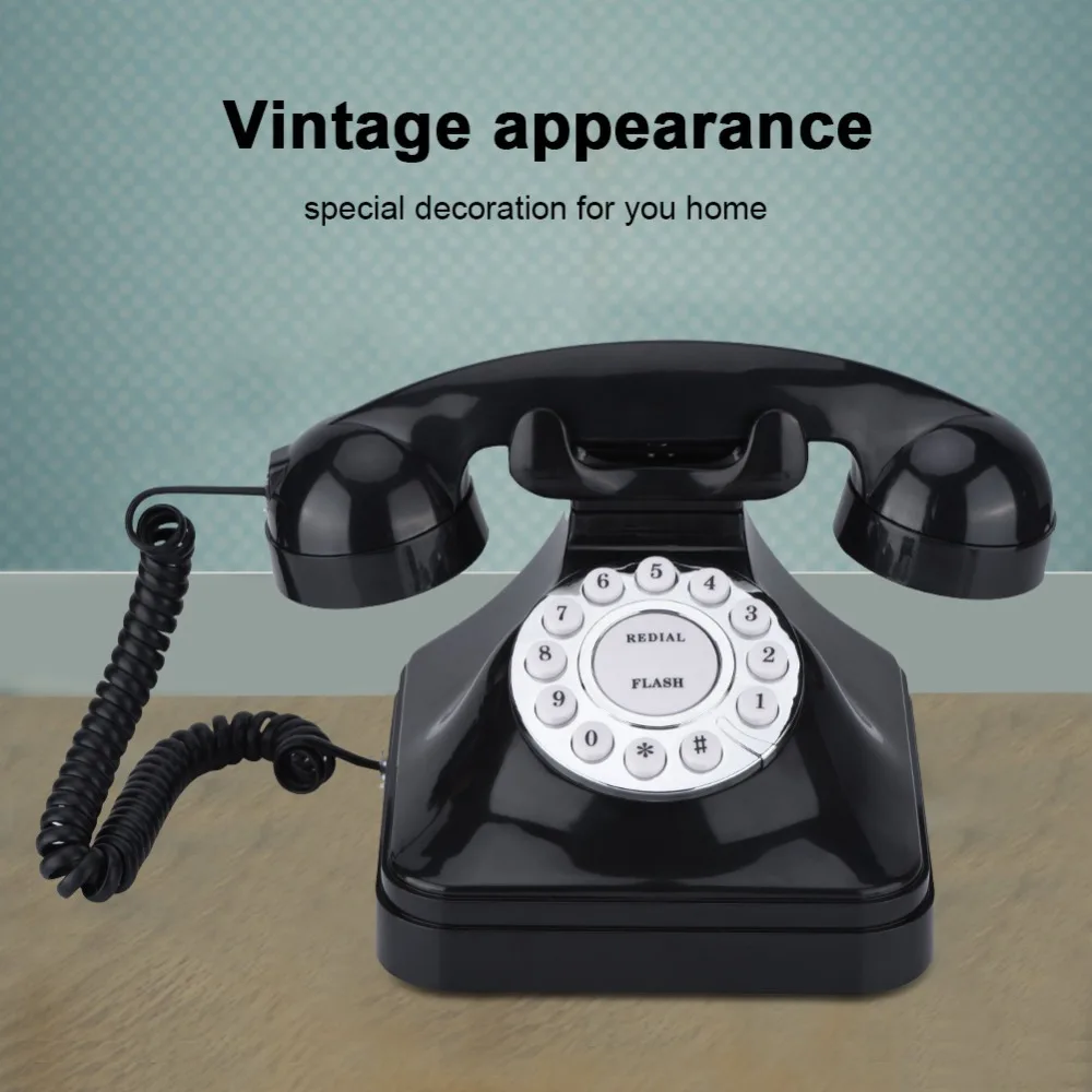 wx 3011 vintage telephone black home telephone retro wire landline phone telefono fijo telefone fixo landline phone desk phone free global shipping