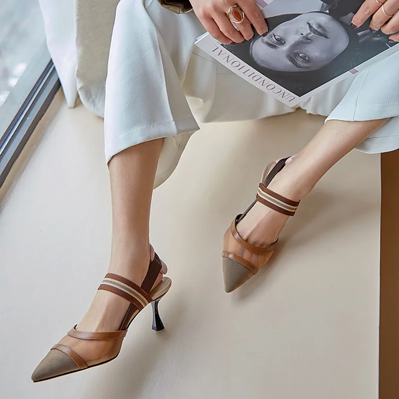 

Dilalula/Новинка; Женская обувь из натуральной кожи; Пикантные туфли-лодочки на высоком каблуке с острым носком; Сезон весна; Новое поступление; ...