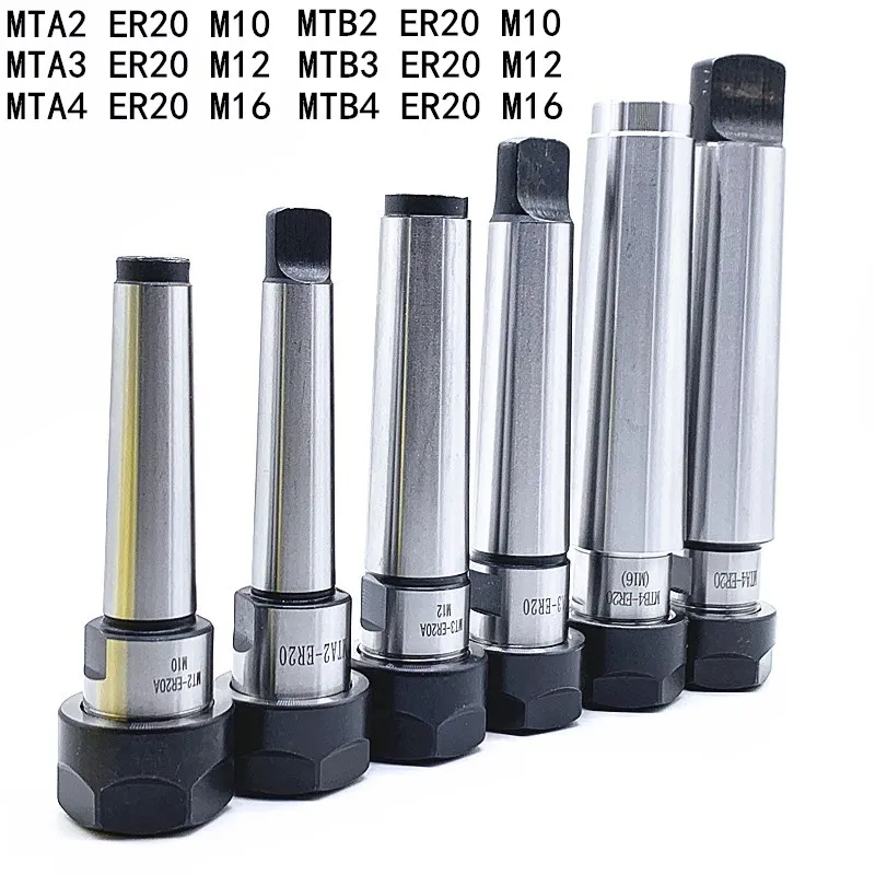 

MTA2 MTB2 MTA3 MTB3 MTA4 MTB4 ER20 tool holder morse MT2 3 4 tool holder rear pull flat tail center tool holder er collet chuck