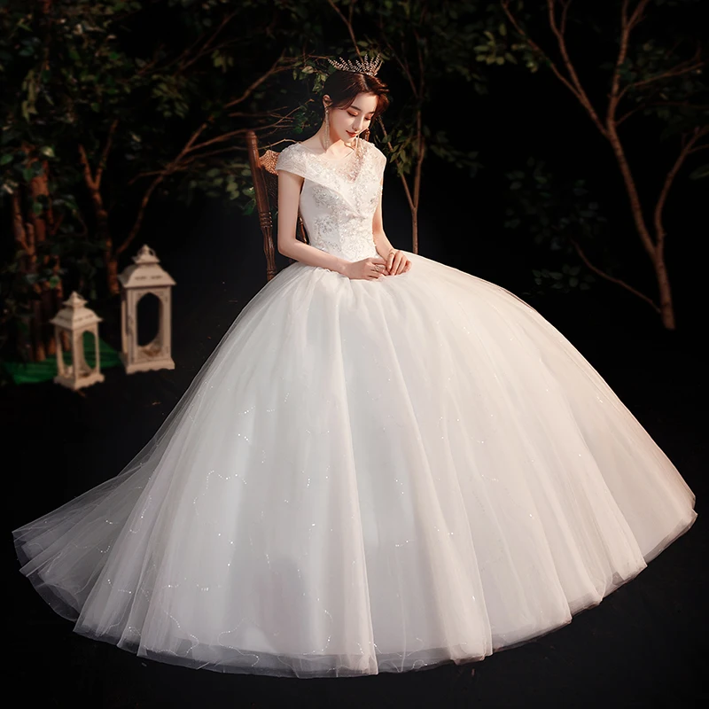 Vestido de Casamento Rendas até Vestidos de Noiva Vestidos de Baile Grandes de Novia Novo Nupcial Sonhadores Bridage Vestidos Tamanhos