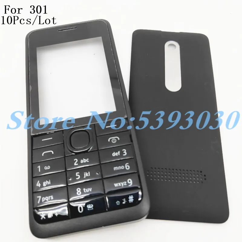 10 шт./лот чехол для Nokia Asha 301 n301 версия с двумя картами + английская клавиатура