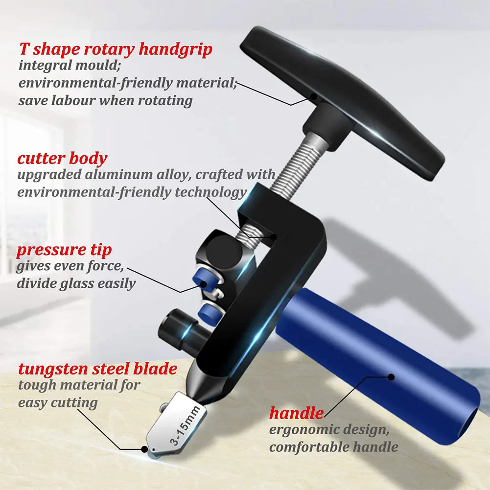 

Tile Cutter Glass Breaking Pliers Aluminum Alloy Pliers 2 in 1 Multifunctional Divider For Ceramic Glass Mirror Easy Opener Tool