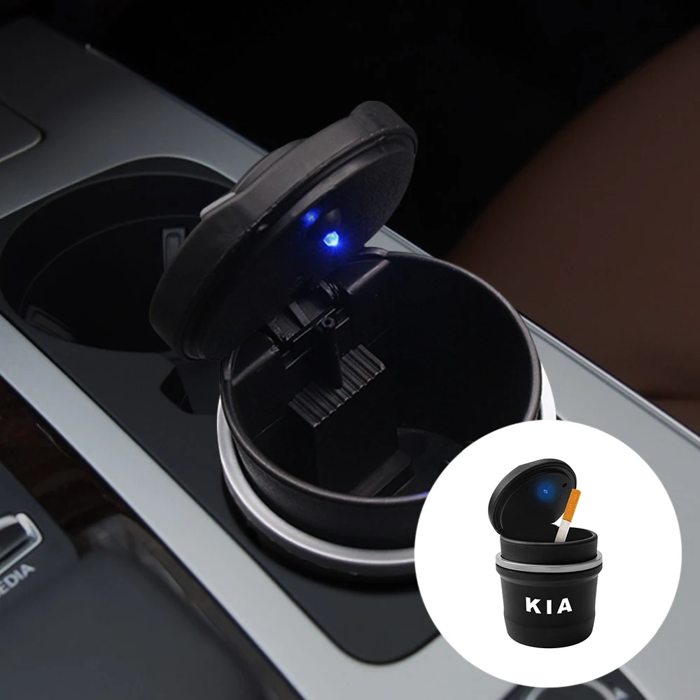 

Car Cigar Ashtray Home Office Ashtray Garbage Storage Cup Container Smokeless Ashtray For Kia Motors Cerato Sportage R K2 K3 K5