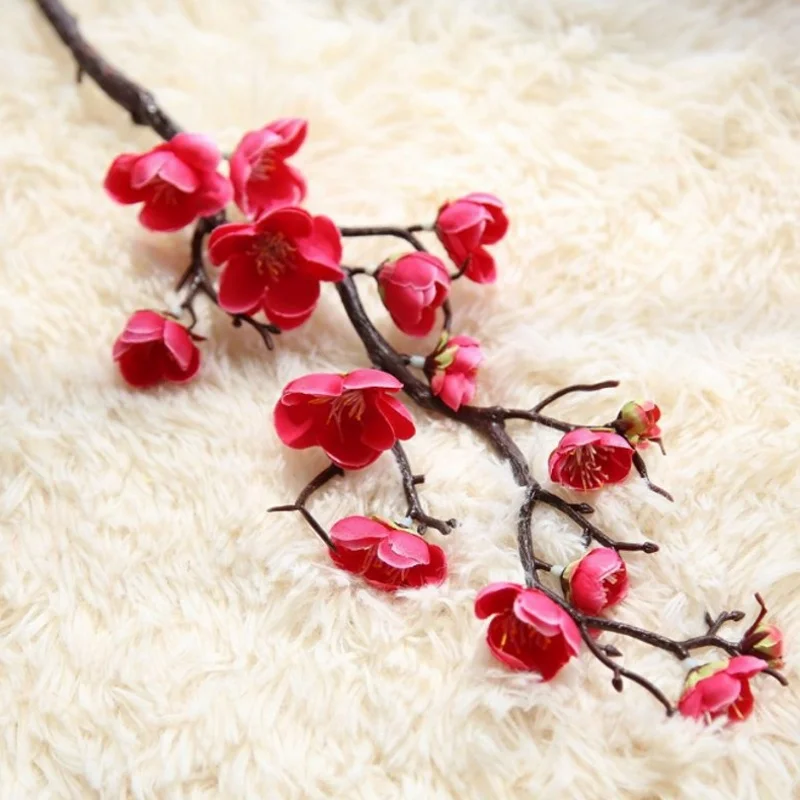 60 см plum цветы моделирования цветок вишни для украшения дома свадебные