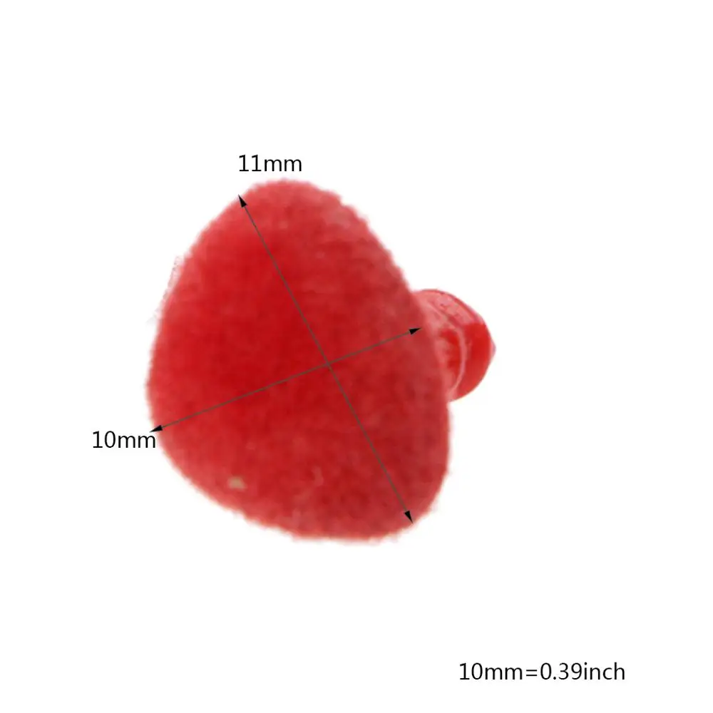 

100Pcs Plastic Safety Triangle Velvet Noses For Bear Doll Animal Puppet 094F