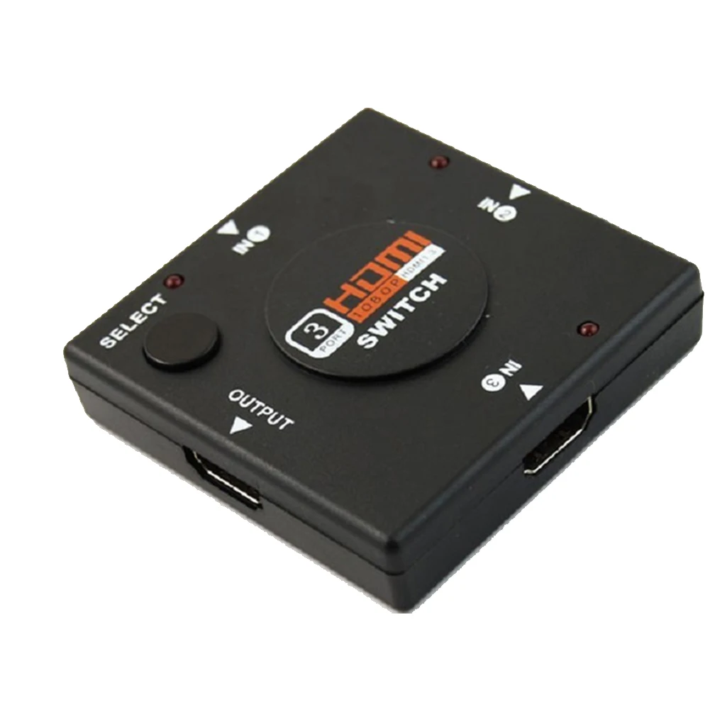 Audio Split Cable For HDTV DVD PSP4 3 in 1 Port HDMI Multi Display Auto Switch Hub Box 1080P Out Splitter Converter | Электроника