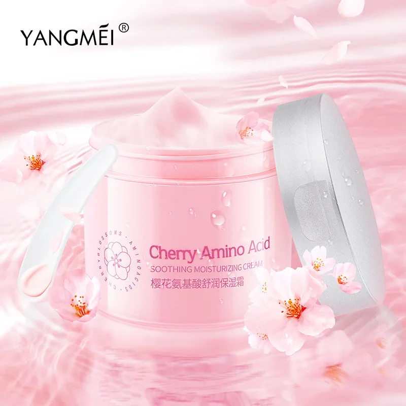 

amino acid cherry blossom moisturizing cream 120g skin care products Whitening face cream Female face care moisturizer