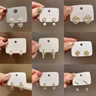 Серьги-подвески XIYANIKE с жемчугом, золотого цвета