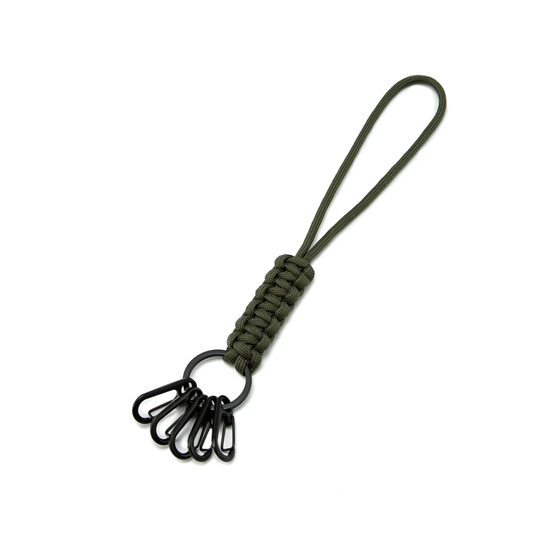 Многофункциональный шнурок для ключей из Паракорда классификационный крючок