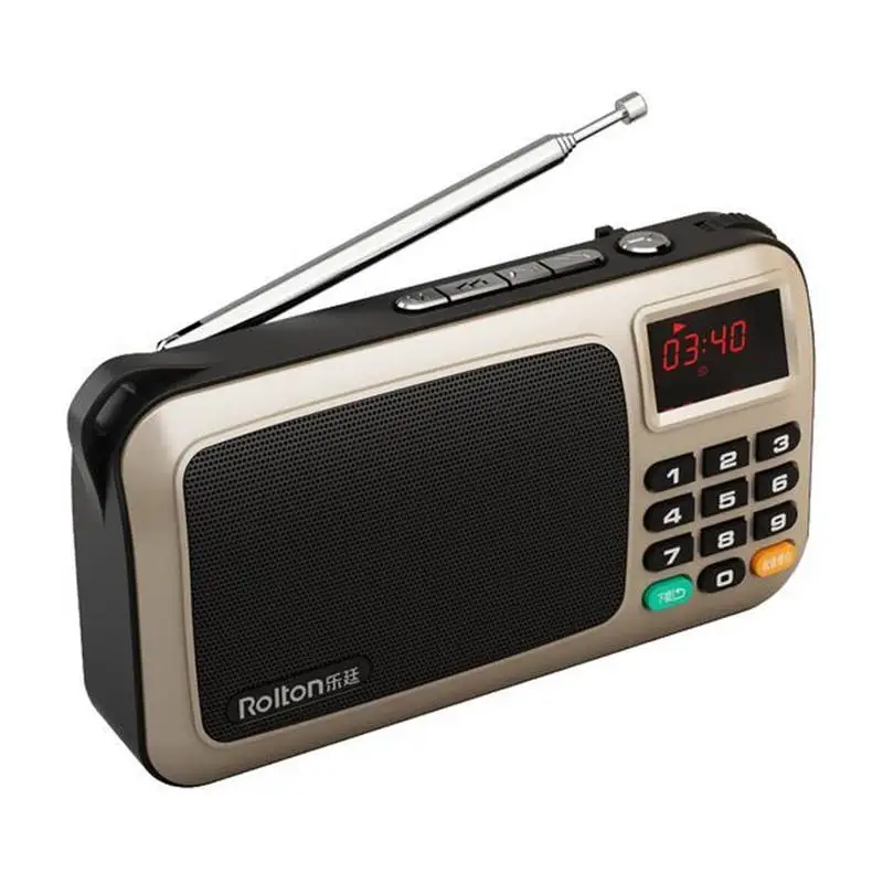 Портативный мини динамик Rolton W405 музыкальный плеер fm радио tf карта USB для ПК iPod