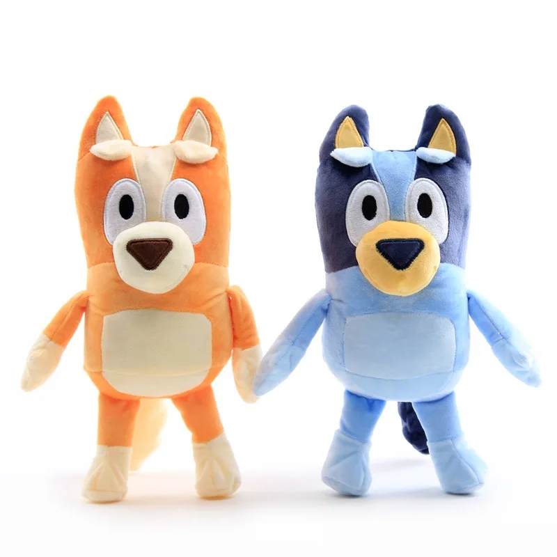 Juguete de peluche de la familia Bluey para ni&ntilde;os, peluches de la familia Bluey de 28CM, Kawaii, Bluey, Bingo, 1 par-4