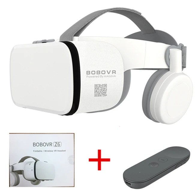 Bobovr Z6 vr шлем-каска очки 3D картон с контроллером VR гарнитура для телефона умные очки люнет картон - Цвет: Bundle 5