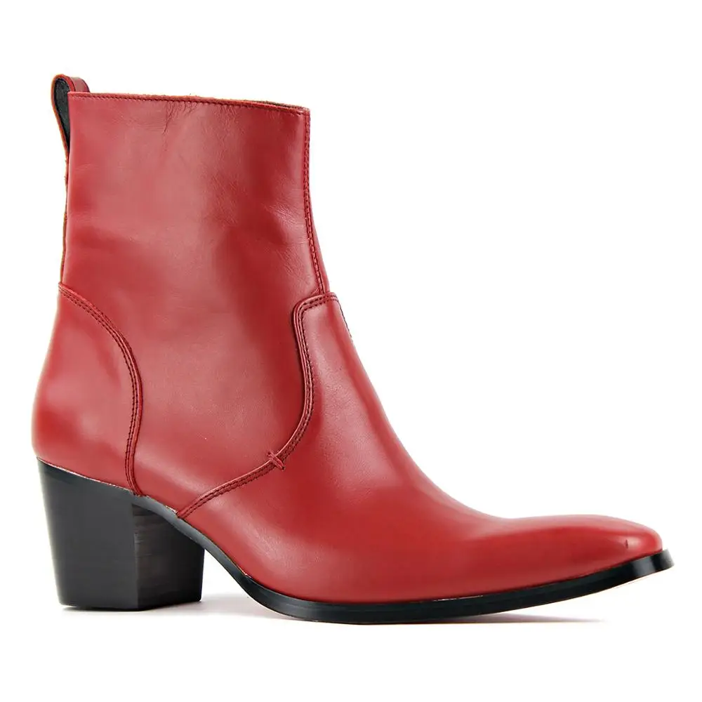 Весна-Осень 2020 мужские ботинки из натуральной кожи ботильоны на молнии челси