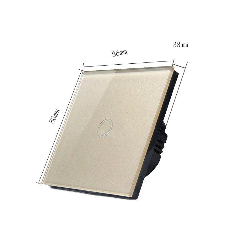 Настенный сенсорный выключатель 220 В розетка для ЕС/Великобритании и ЕС Двойные
