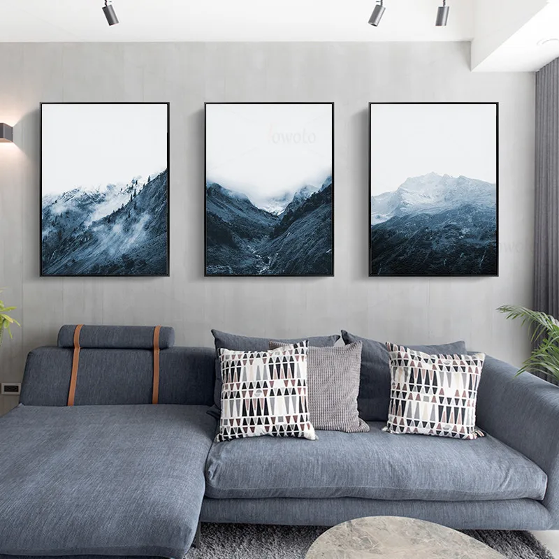 Фон для фотосъемки с изображением леса пейзаж холст живопись природный Постер в