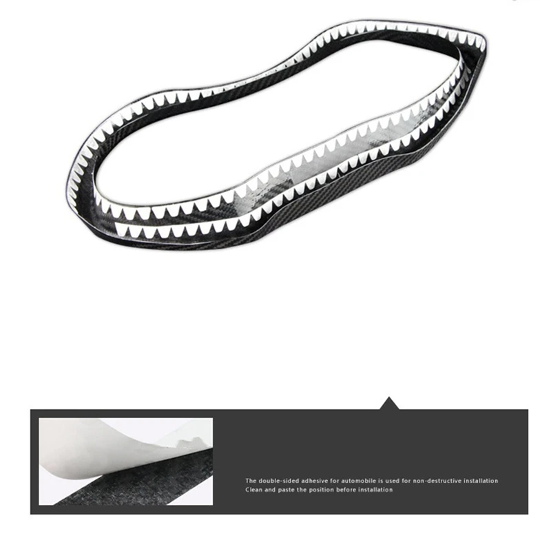 

Hard Carbon Fiber Interior Trim Car Speedometer Frame Cover Sticker for Dodge Challenger 2015-2019