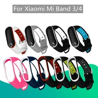 soft silicone wristband watch strap adjustable bangle replacement bracelet watchband for xiaomi mi band 34