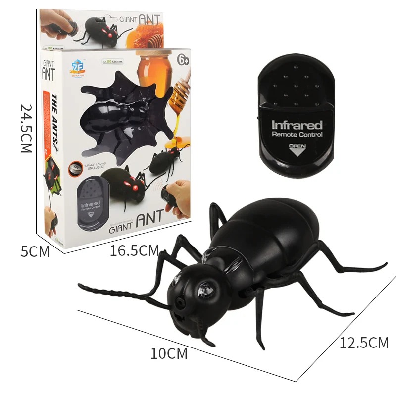 RC Kids Tricky Toys Creative Novelty Remote Control Ant Baby Gift Spoof Infrared Toys Children Learning Toys