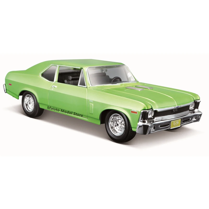 

Maisto 1:25 1970 Chevrolet Nova SS edition Highly-detailed die-cast precision model car Model collection gift