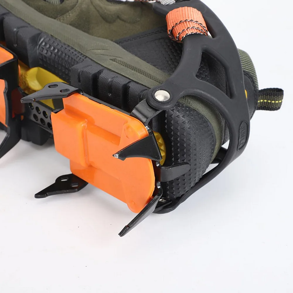 

Stainless Steel 12-tooth Universal Anti-skid Ice Snow Shoes Skate Boots Clamp Traction Splint Mountain Climbing Traction Device