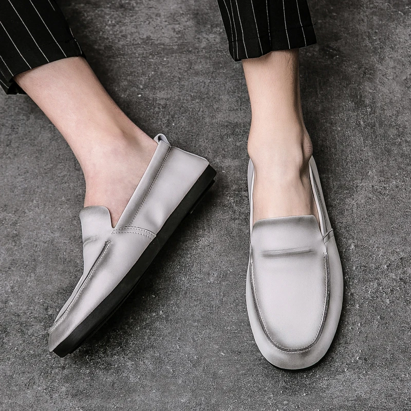 

Original Loafers Footwear For Men Good Quality Handmade Casual Shoes Leather Driving Moccasins Mens Fashion Flats Shoes For Man